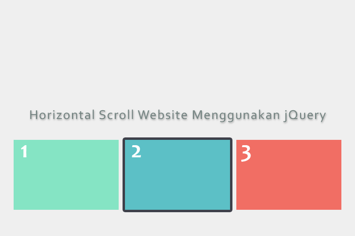 Horizontal Scroll Website Menggunakan jQuery