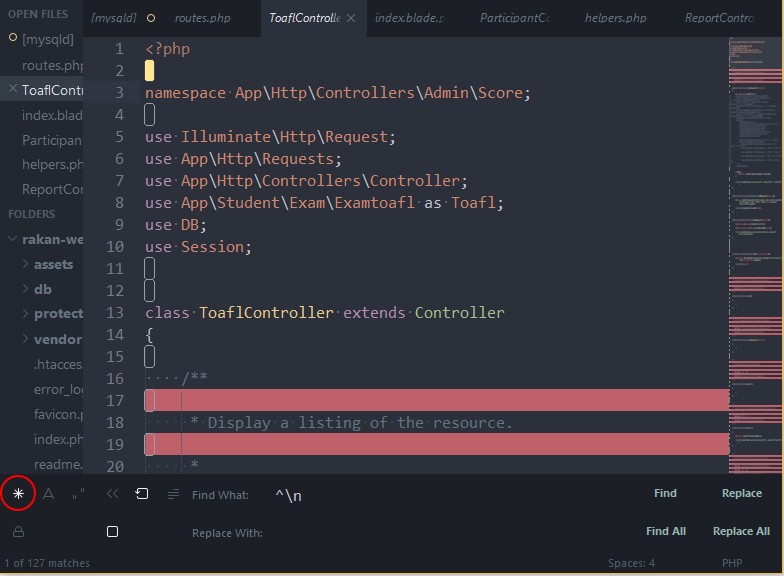 Cara Menghapus Baris Kosong di Sublime Text