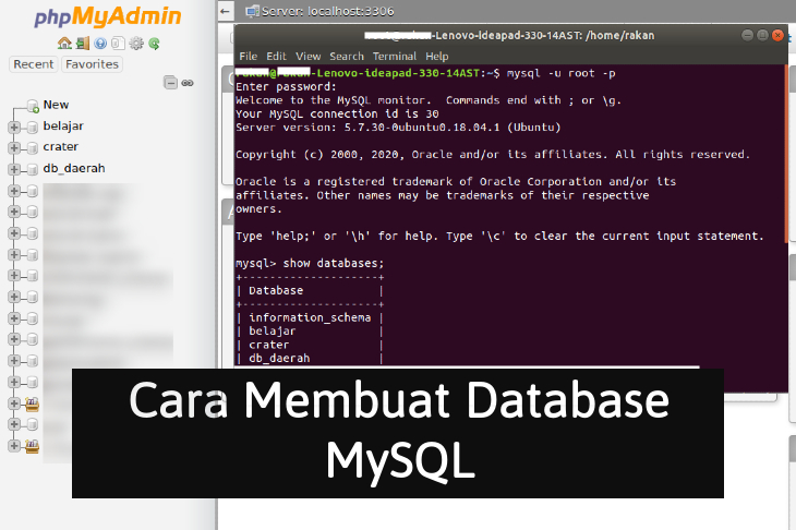 Cara Membuat Database MySQL